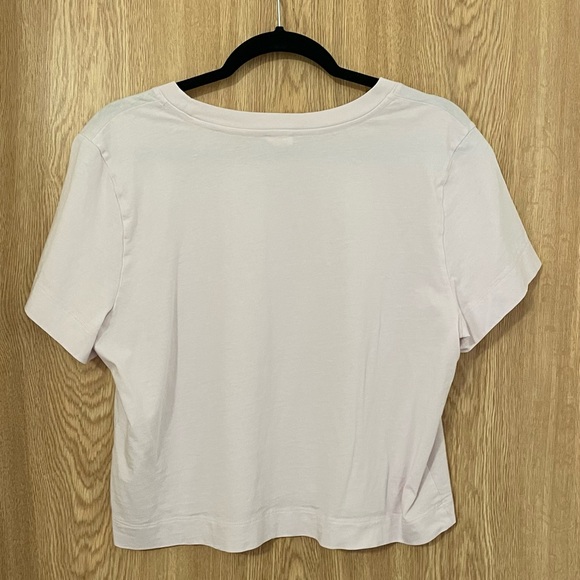 Aritzia Pink Cropped Top Size L - Picture 2 of 3